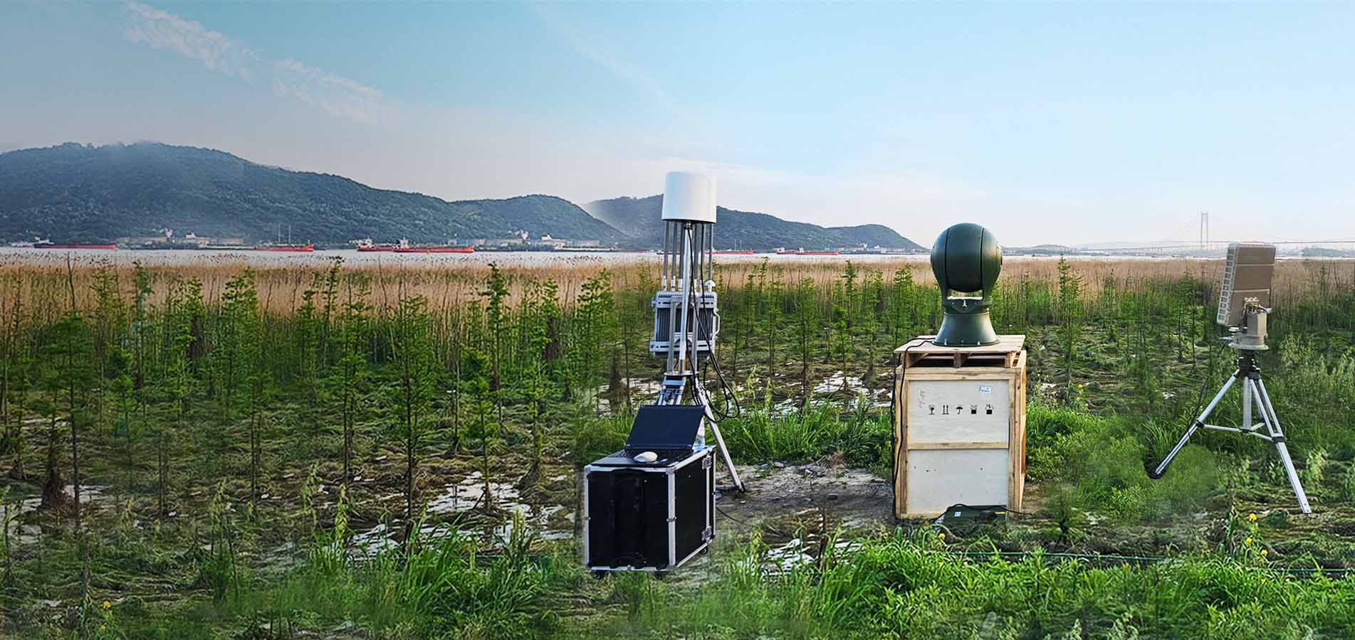 Drone defense system, counter-UAS, anti-drone technology, RF jamming, drone detection