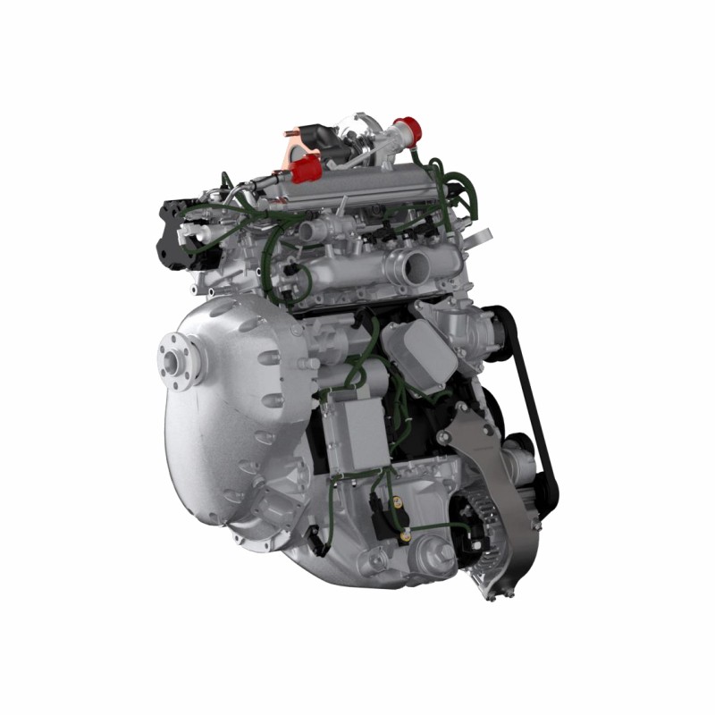Aviation Engine Turbocharging System Diagram