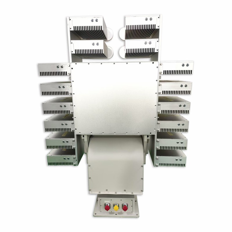 PTZ gimbal rotation mechanism close-up