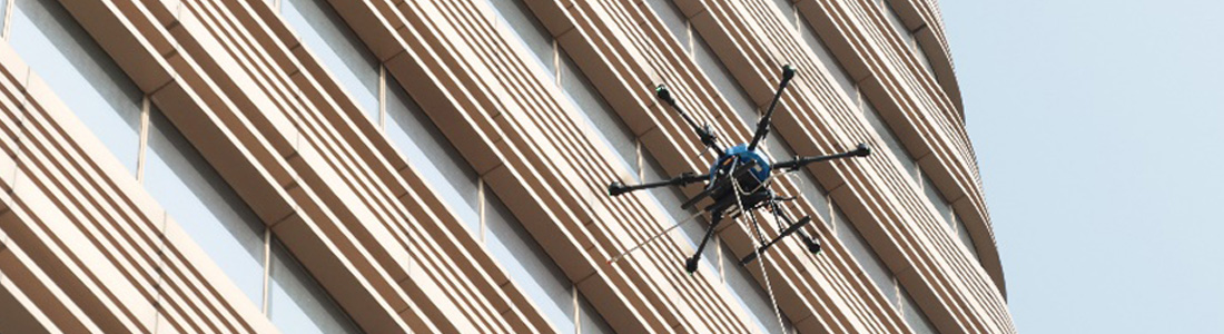 Intelligent inspection technology for building facades by drones