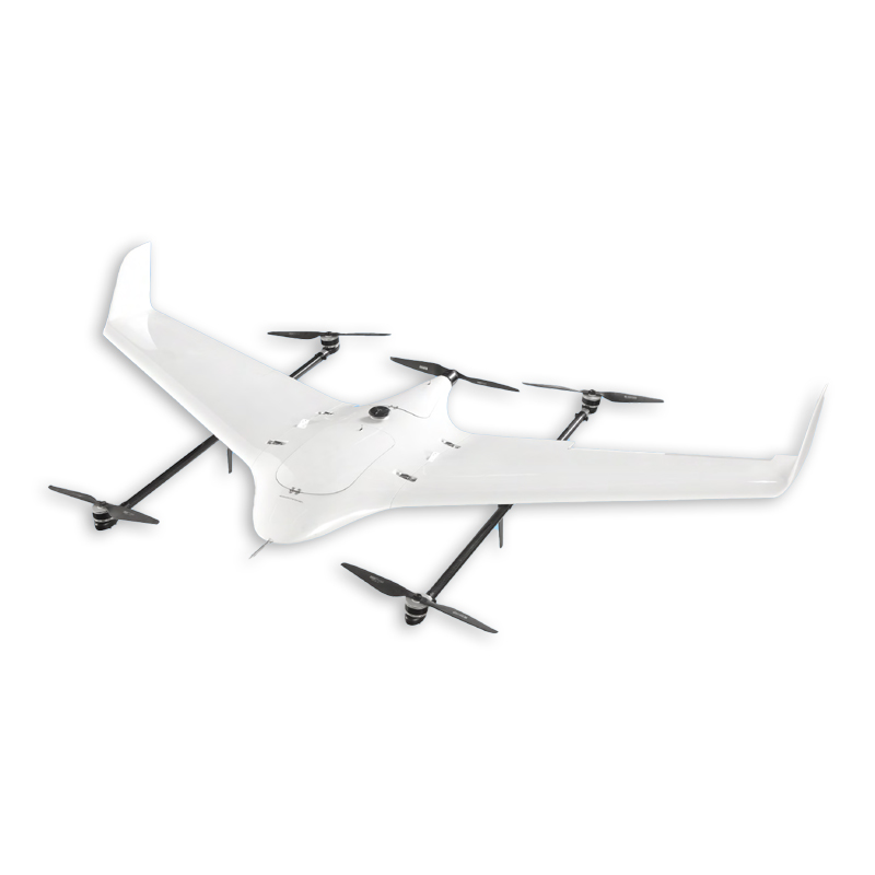 VTOL drone aerial photography setup