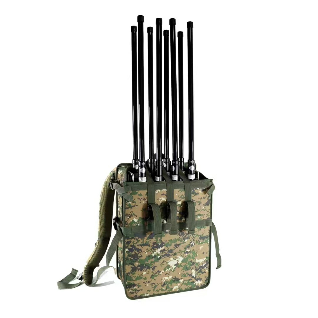 Backpack drone defense system deployment